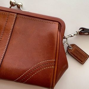 Coach butterscotch wristlet